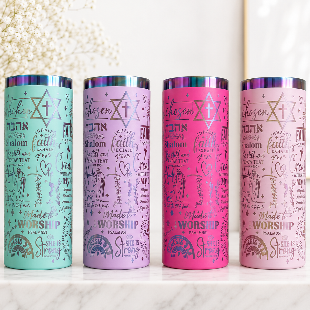 Isaiah 43:19 Cactus Tumbler | Christian Stainless Steel Tumbler