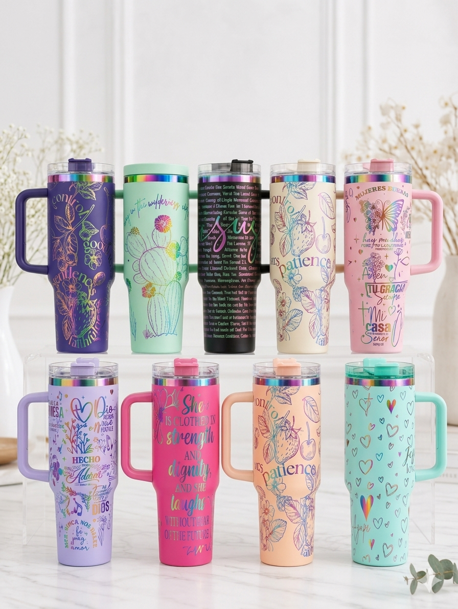 Bold Faith Christian Scripture Tumbler – Laser Engraved Stainless Steel Tumbler