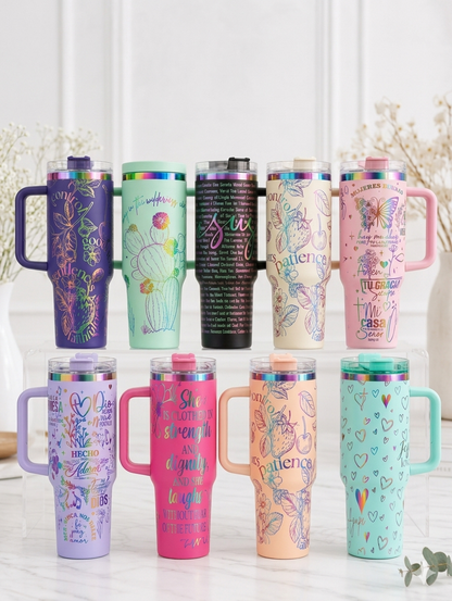 Bold Faith Christian Scripture Tumbler – Laser Engraved Stainless Steel Tumbler