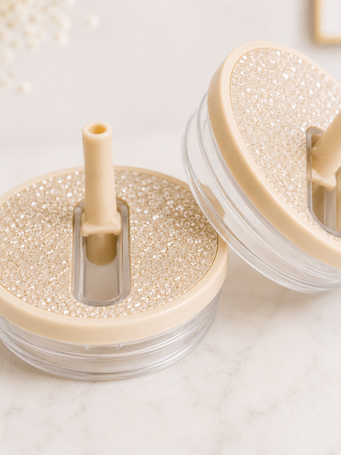Sparkle 40oz Flip Top Tumbler Lid | Spill-Resistant Replacement Lid