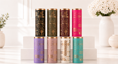 Bold Faith Christian Scripture Tumbler – Laser Engraved Stainless Steel Tumbler