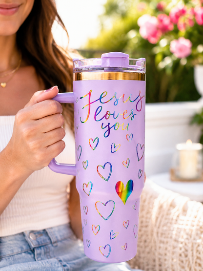 Jesus Loves You Christian Tumbler