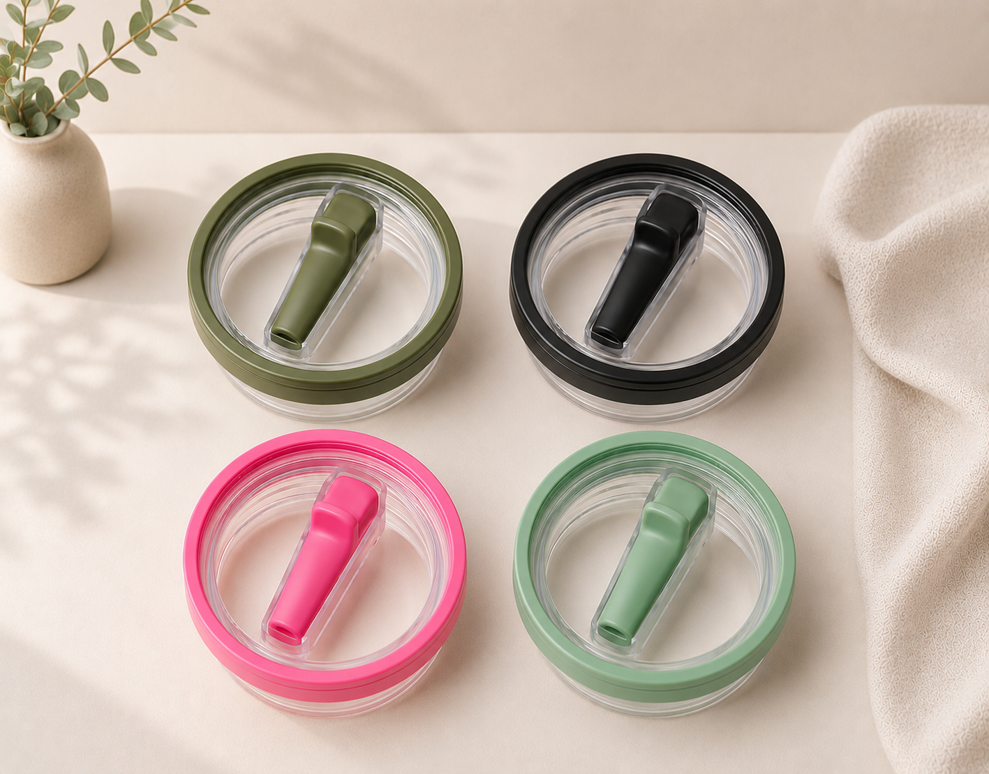 40oz Flip Top Tumbler Lid | Spill-Resistant Replacement Lid