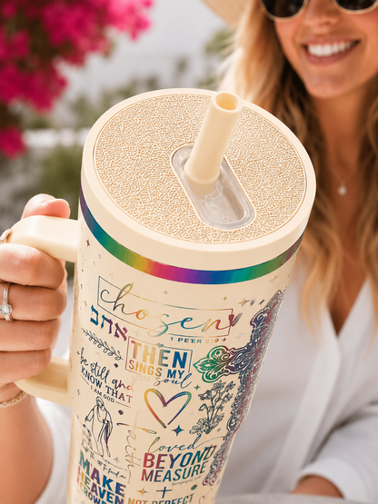 Sparkle 40oz Flip Top Tumbler Lid | Spill-Resistant Replacement Lid